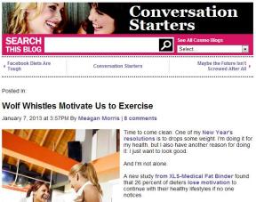 Cosmo/XLS-Medical Fat Binder: Wolf Whistles Motivate Us to Exercise