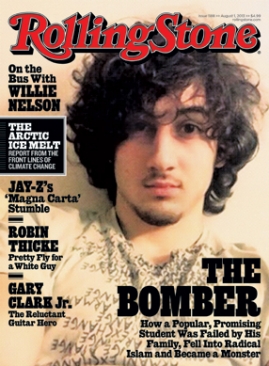 Rolling Stone Dzhokhar Tsaranaev The Bomber cover